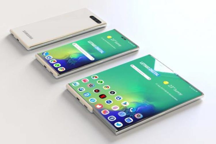 Samsung все пак показа разширяващия се телефон на CES