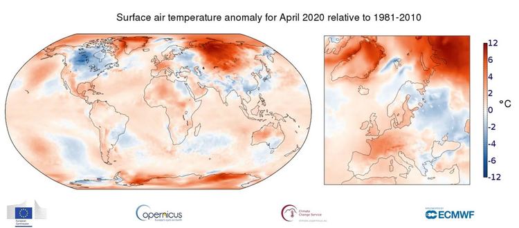 Месец април 2020 е сред най-топлите, регистрирани някога