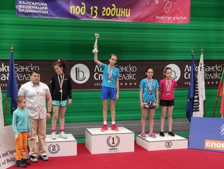 Ивана Гюрова е абсолютна шампионка по бадминтон на Държавното под 13 г.