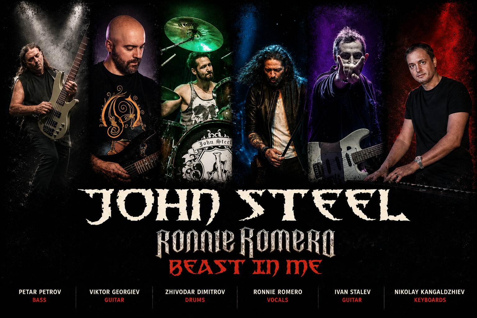 Хасковските музиканти от John Steel излизат на една сцена с рок звездата Рони Ромеро и с нов проект